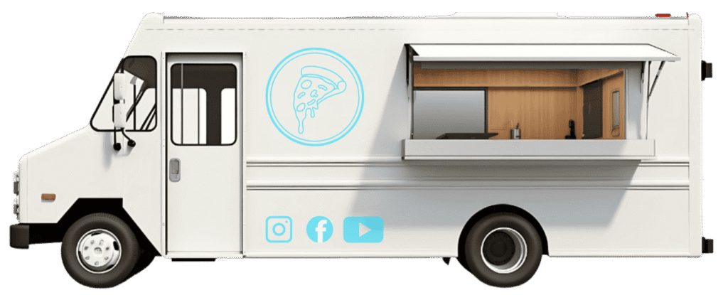 Food Truck Graphics + Lettering (Graphics) Mockup