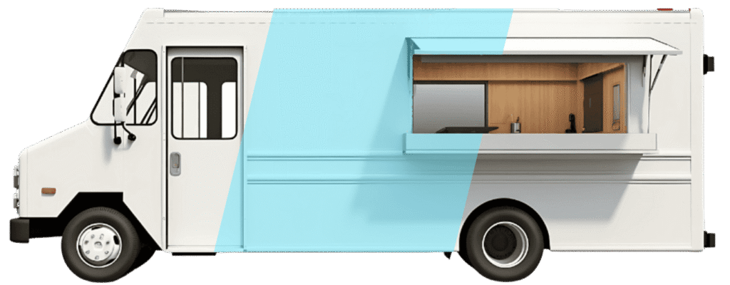 Food Truck Partial Wrap Mockup
