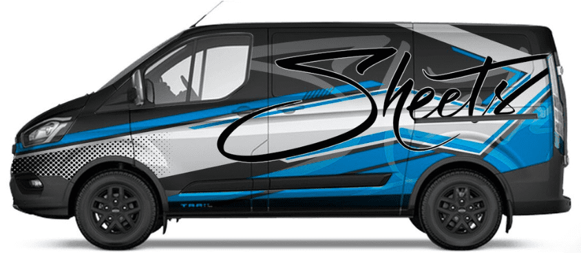 Local Business Service Van With A Full Wrap Mockup